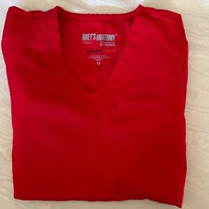 Grey's Anatomy Women's Bright Red Top